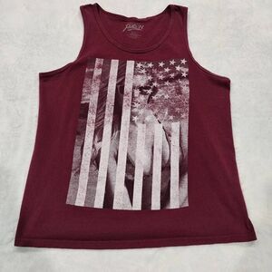 Popular Poison men's American Flag Chick graphic Size large
